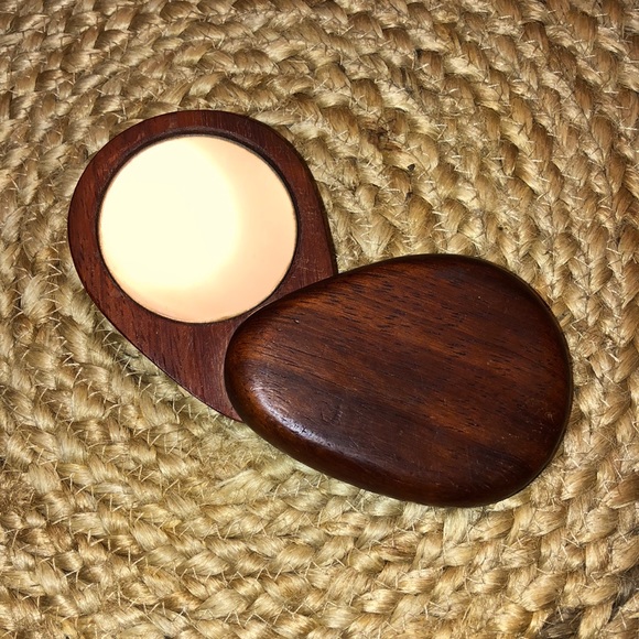 Accessories - Handmade cherry wood compact mirror